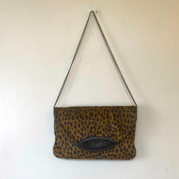 Chico's | Bags | Vintage Chicos Leopard Print Envelope Purse With ...
